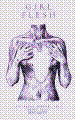 cover artwork for girl flesh. it is heavily edited to be colorized purple and dithered so that it's barely recognizable as anything.
